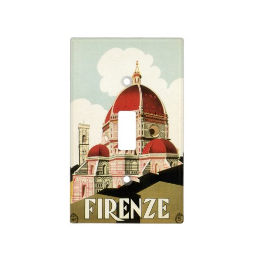 Vintage Travel Florence Firenze Italy Church Duomo Light Switch Cover