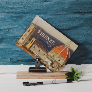 Vintage Travel Florence Firenze Italy Church Duomo Postcard