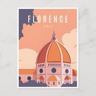Vintage Travel Florence Firenze Italy Church Duomo Postcard