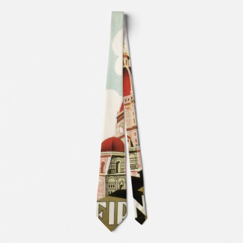 Vintage Travel Florence Firenze Italy Church Duomo Tie