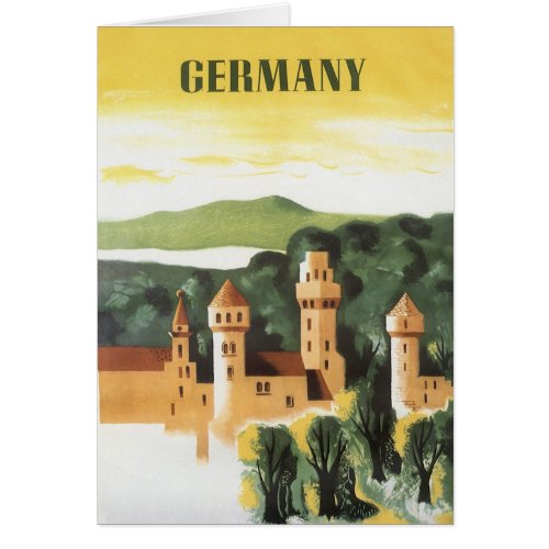 Vintage Travel German Castle Bavaria Germany