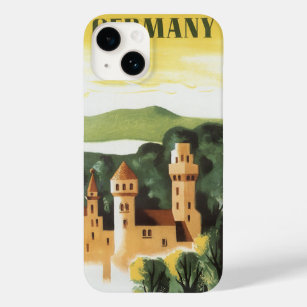 Vintage Travel, German Castle, Bavaria Germany Case-Mate iPhone 14 Case