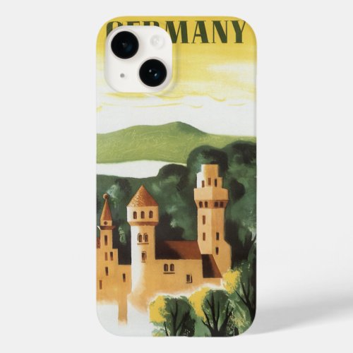 Vintage Travel German Castle Bavaria Germany Case_Mate iPhone 14 Case
