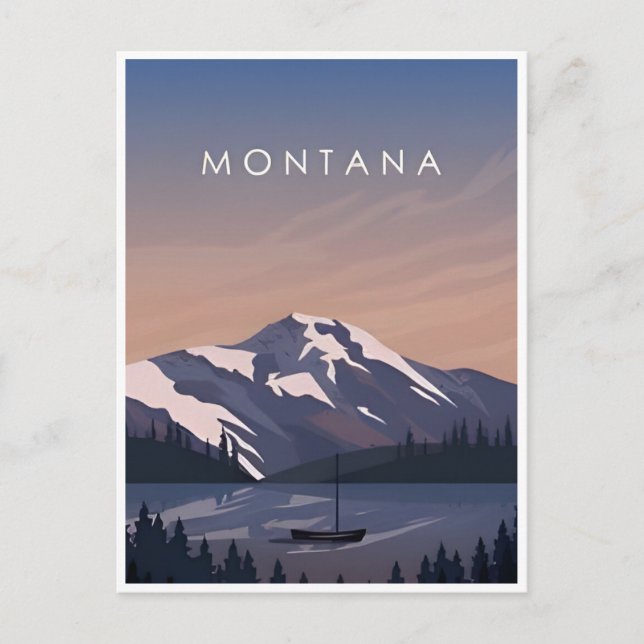 Vintage travel Glacier National Park Montana  Postcard (Front)