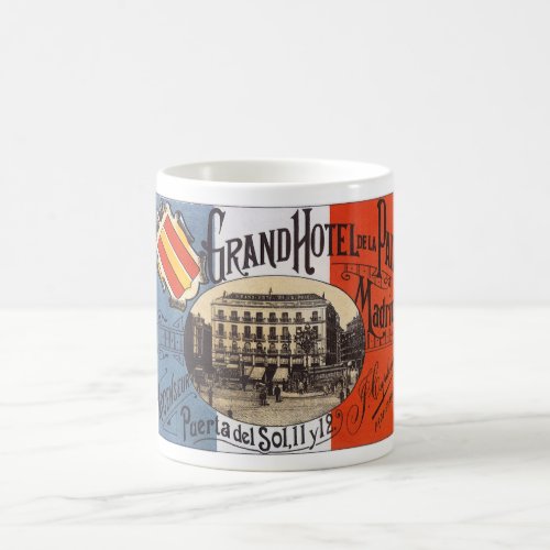Vintage Travel Grand Hotel Paix Madrid Spain Coffee Mug