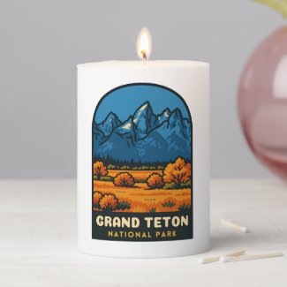 Vintage Travel Grand Teton National Park USA Retro