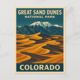 Vintage Travel Great Sand Dunes National Park