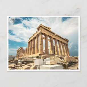 vintage travel Greece Athenes Grèce tourism Postcard
