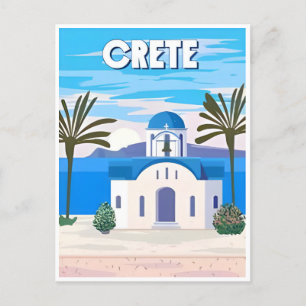 Vintage Travel Greece Santorini Athens Crete Postcard