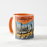 Vintage Travel Greetings From Boston Massachusetts Mug at Zazzle