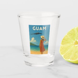 Vintage Travel Guam Island Beach Retro Seaside