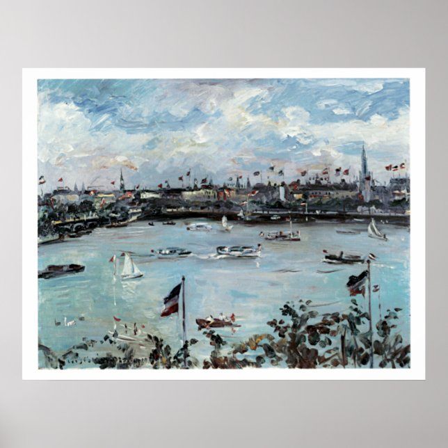 Vintage Travel Hamburg Germany Poster (Front)