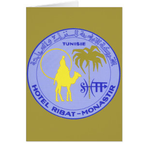 Vintage Travel Hotel Ribat in Monastir, Tunisia Cards