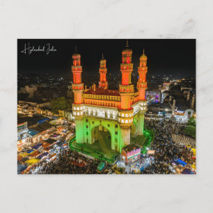 Vintage travel Hyderabad India Pakistan Vacation Postcard