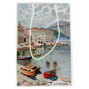 Vintage Travel in the French Riviera Medium Gift Bag