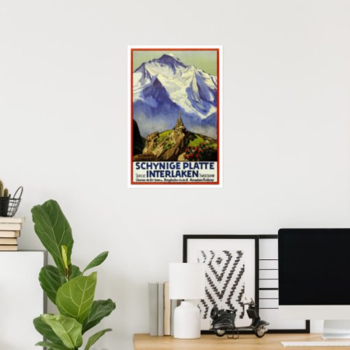 Vintage travel, Interlaken Poster | Zazzle