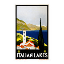 Vintage Travel Italian Lakes Italy