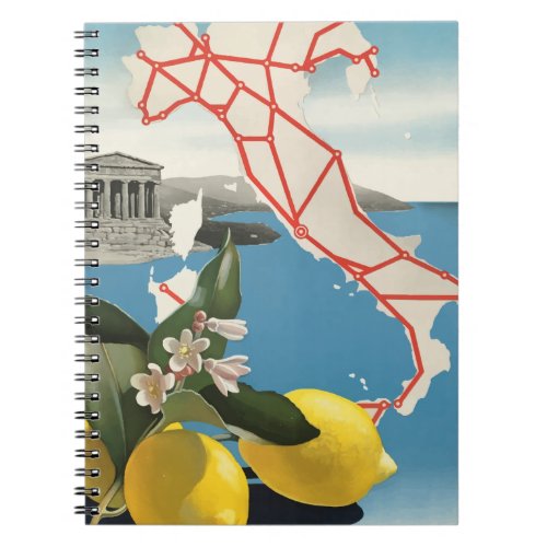 Vintage Travel Italy Notebook