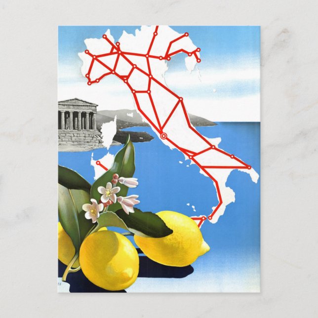 Vintage Travel Italy Postcard (Front)