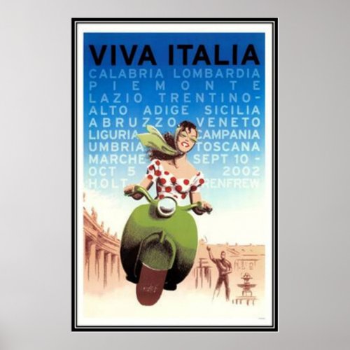 Vintage travel Italy _ Poster