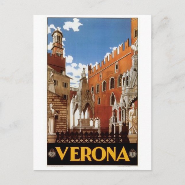 Vintage travel Italy, Verona - Postcard (Front)