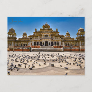 Vintage travel Jaipur India Colorful Rajasthan  Postcard