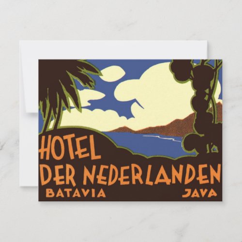 Vintage Travel Asia, Jakarta Indonesia Invitations