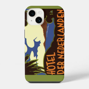Vintage Travel Jakarta Indonesia Hotel Nederlanden iPhone 14 Case