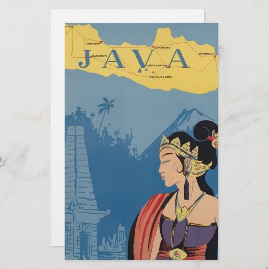 Vintage Travel Java Indonesia (Front/Back)
