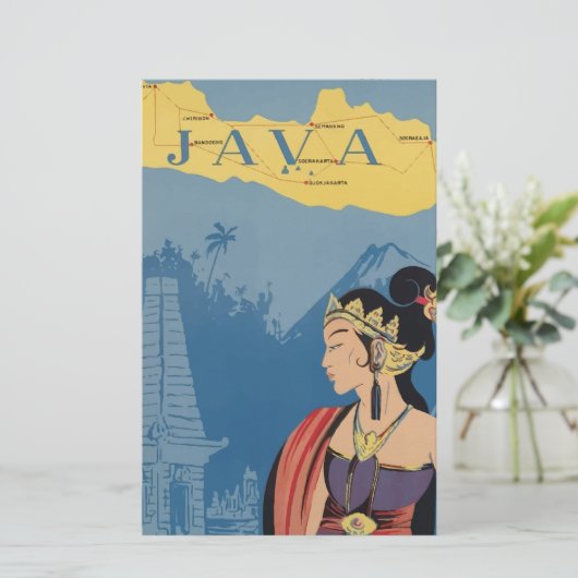 Vintage Travel Java Indonesia (Standing Front)