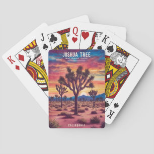 Vintage Travel Joshua Tree National Park Retro Poker Cards