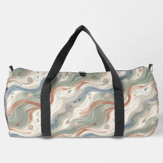 Vintage Travel Journal Duffel Bag
