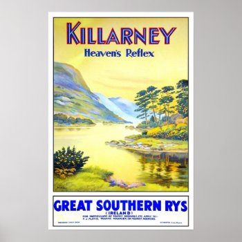 Vintage Travel Killarney Poster by ContinentalToursist at Zazzle