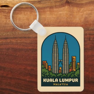 Vintage Travel Kuala Lumpur Malaysia Retro Style