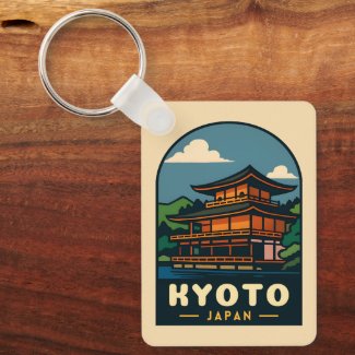 Vintage Travel Kyoto Japan Retro Scenic Landscape
