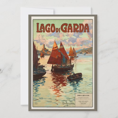 Vintage Travel Lago di Garda Lake Garda Italy