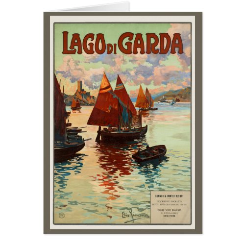Vintage Travel Lago di Garda Lake Garda Italy
