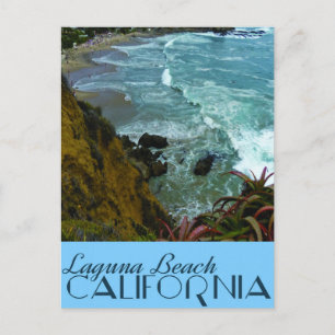 Vintage Travel Laguna Beach, California Postcard