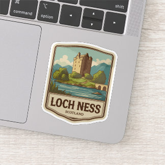 Vintage Travel Loch Ness Scotland Sticker