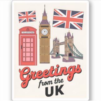 Vintage Travel London England British Icons Retro 
