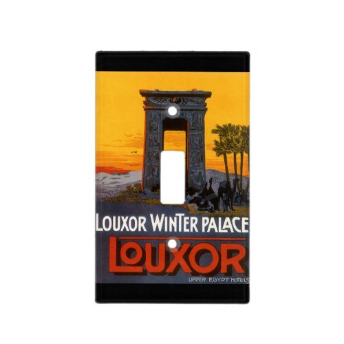 Vintage Travel Louxor Winter Palace Egypt Africa Light Switch Cover