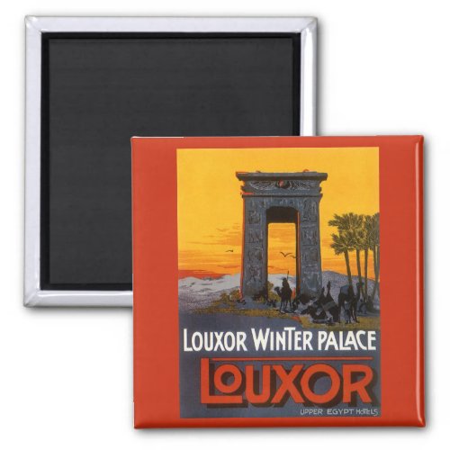 Vintage Travel Louxor Winter Palace Egypt Africa Magnet