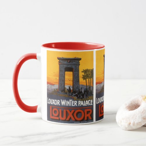Vintage Travel Louxor Winter Palace Egypt Africa Mug