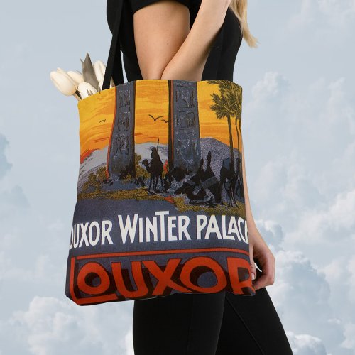 Vintage Travel Louxor Winter Palace Egypt Africa Tote Bag