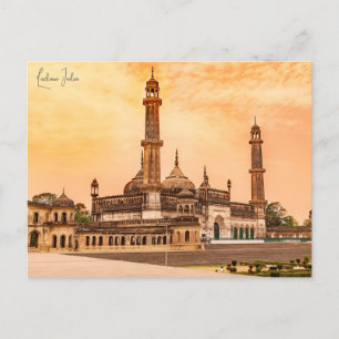 Vintage travel Lucknow India Vacation retro Postcard