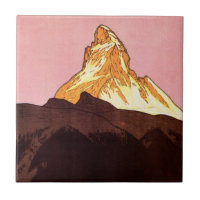 Vintage Travel, Matterhorn Mountain, Switzerland