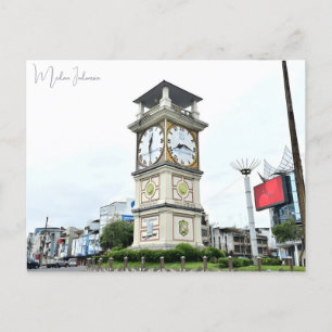 vintage travel Medan Indonesia Sumatra vacation Postcard