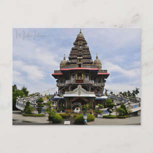 vintage travel Medan Indonesia Sumatra vacation Postcard