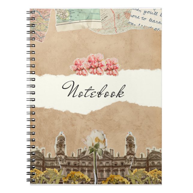 Vintage Travel Memories - Personalized Notebook (Front)