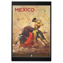 Vintage Travel Mexico Bull Fighting Matador